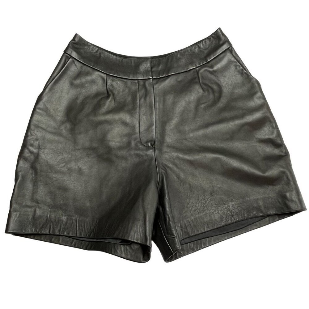 Alison Guimard‎ Hand Made High Waisted Shorts Black Small (No Size Tag)